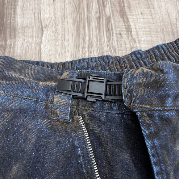 Projectisr XIFHEVIL Layered Paneled Robotic Mens Wide-Leg Jeans Size L (W30 L28) - Picture 16 of 16